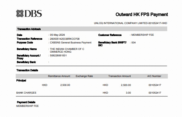 Payment Reciept